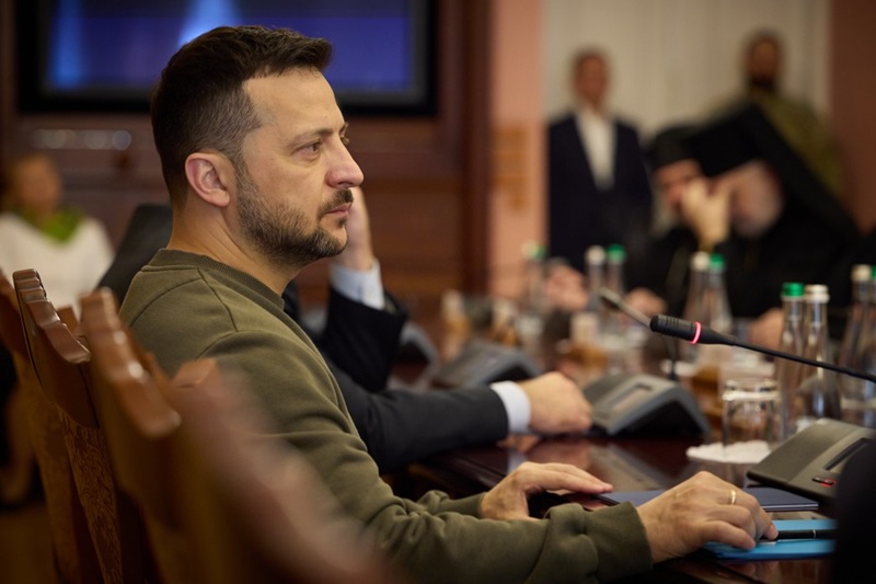 Президент Зеленський зустрівся з представниками церков для обговорення актуальних питань, зокрема, й мирного врегулювання конфлікту