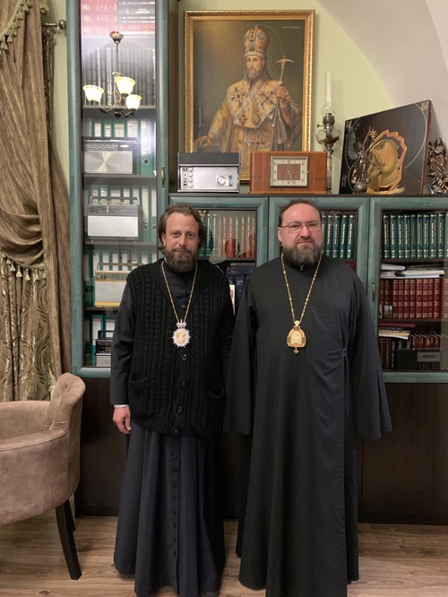 Єпископ Авраамій розповів про відродження Києво-Печерської лаври під час зустрічі з митрополитом Димитрієм