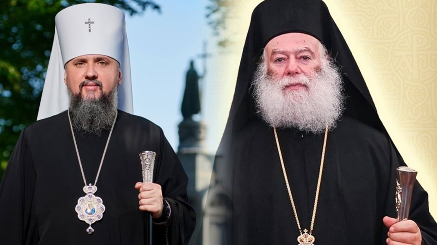 Митрополит Епіфаній привітав Патріарха Олександрійського Феодора II із ювілеями служіння