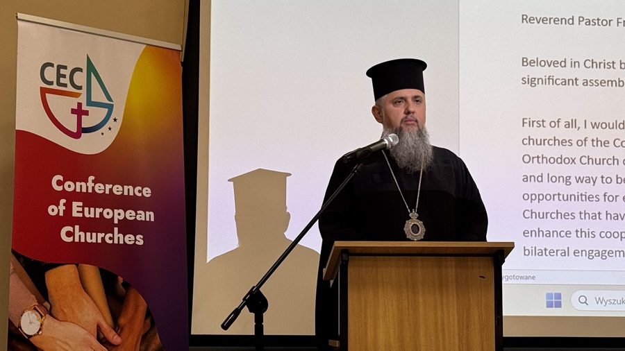 Митрополит Епіфаній на конференції у Варшаві закликав до справедливого миру в Україні