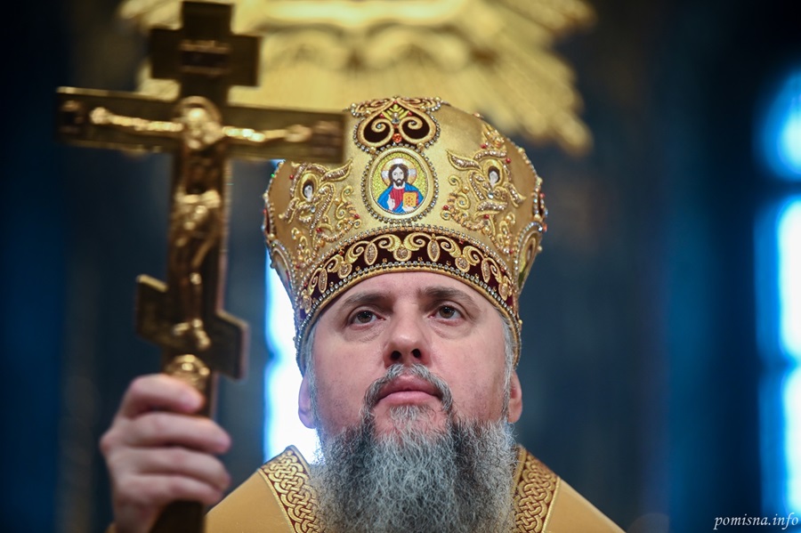 Блаженнійший Митрополит Епіфаній очолив молитву за Україну у Свято-Михайлівському соборі