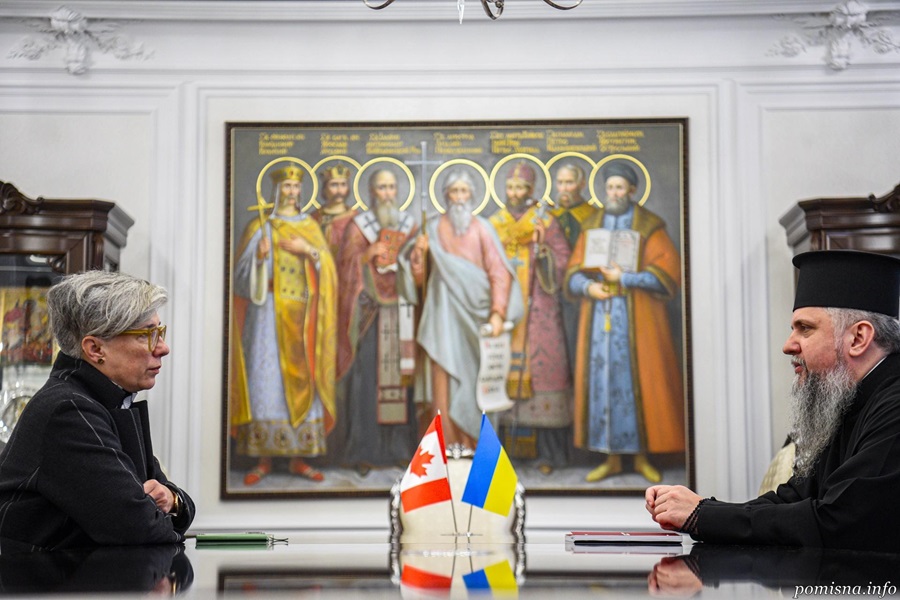 Митрополит Епіфаній зустрівся з Послом Канади: молитва, пам’ять, підтримка
