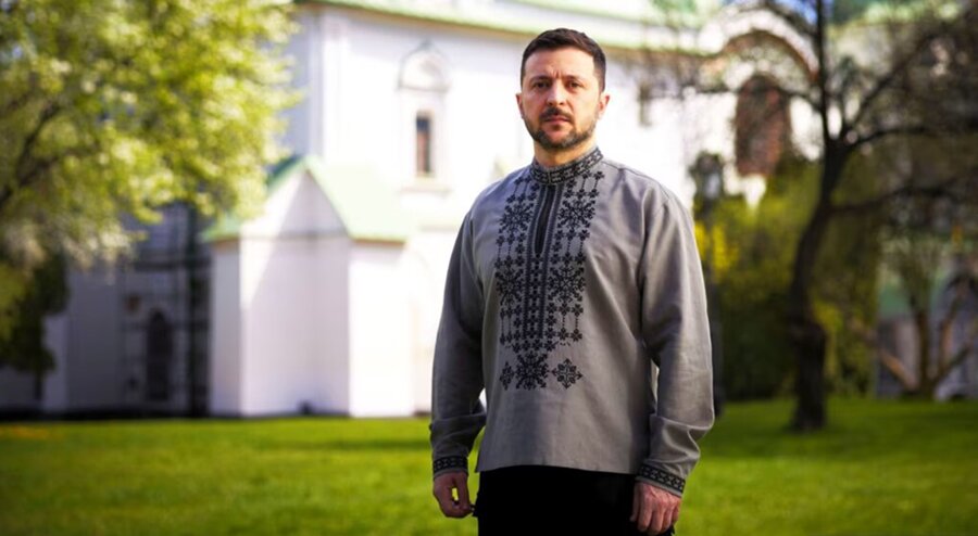 Зеленський у Софії Київській: «Хай буде мир. Хай буде Україна»