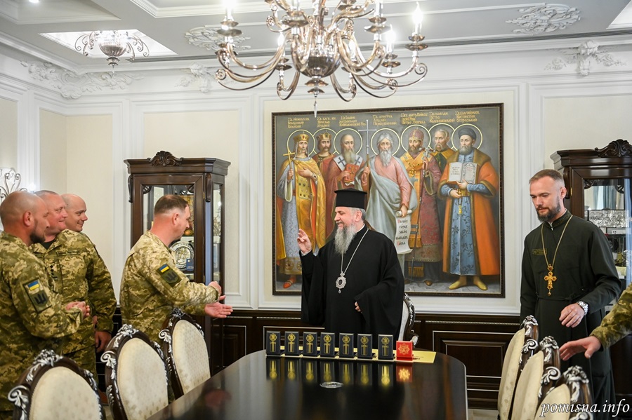Митрополит Епіфаній прийняв військових 808-ї бригади та благословив будівництво храму