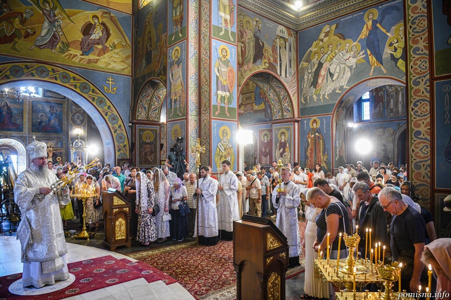 Предстоятель ПЦУ очолив урочисту Літургію у Золотоверхому соборі