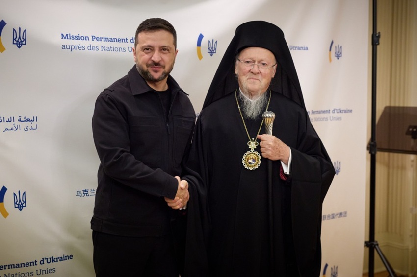 Володимир Зеленський і Патріарх Варфоломій у Нью-Йорку: діалог про мир і Церкву