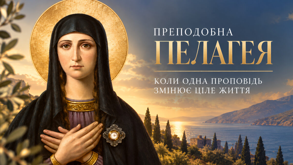 Сила покаяння: преподобна Пелагія — від слави світу до світла Христа