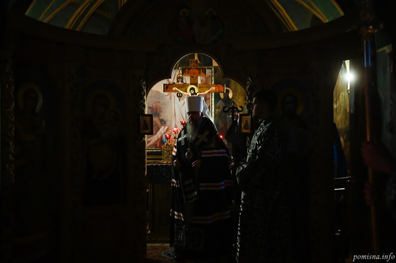 Третя частина Великого покаянного канону прозвучала у Видубицькій обителі