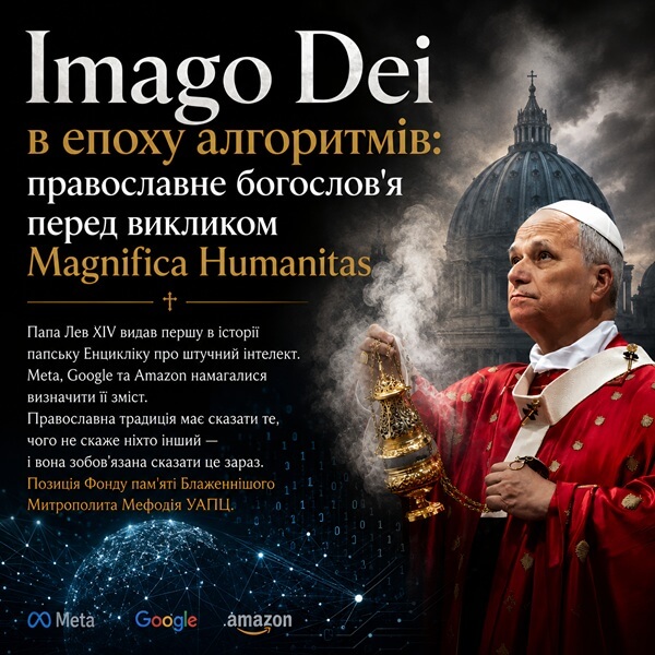 Imago Dei в епоху алгоритмів: православне богослов’я перед викликом Magnifica Humanitas
