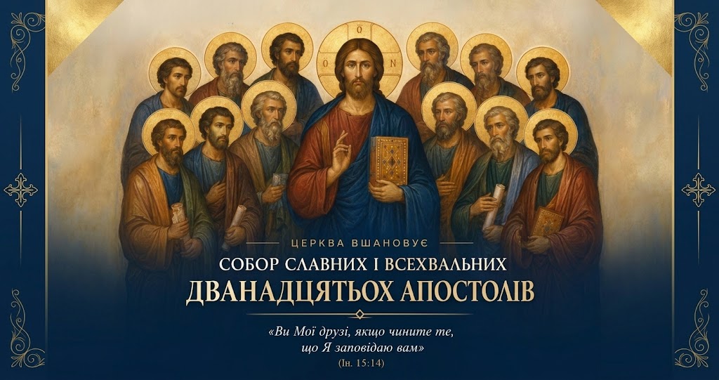 Собор дванадцятьох апостолів: богословський сенс апостольського покликання
